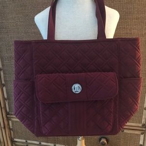 vera bradley turnlock tote